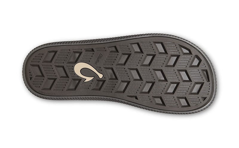 OLUKAI Ulele Men's Beach Sandals, Water Resistant Flip Flops, Arch Support & Comfort Fit, Lightweight & Durable, Enhanced Grip & Traction, Dk Shadow/Black, 8 - Image 3
